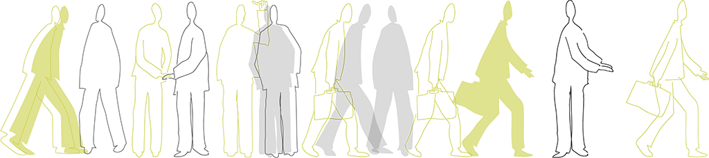 silhouettes illustration pour le site mentorat creativa